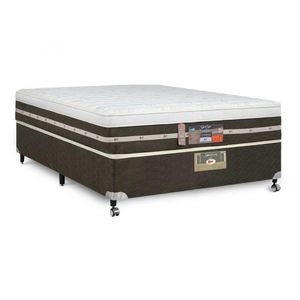 Cama Box + Colchão Castor Casal Silver Star 138x188x59cm