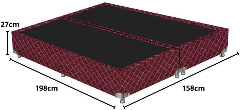 Base-Box-Casal-Bipartido-Gazin-Poliester-Bordado-Vinho-79x27x198cm