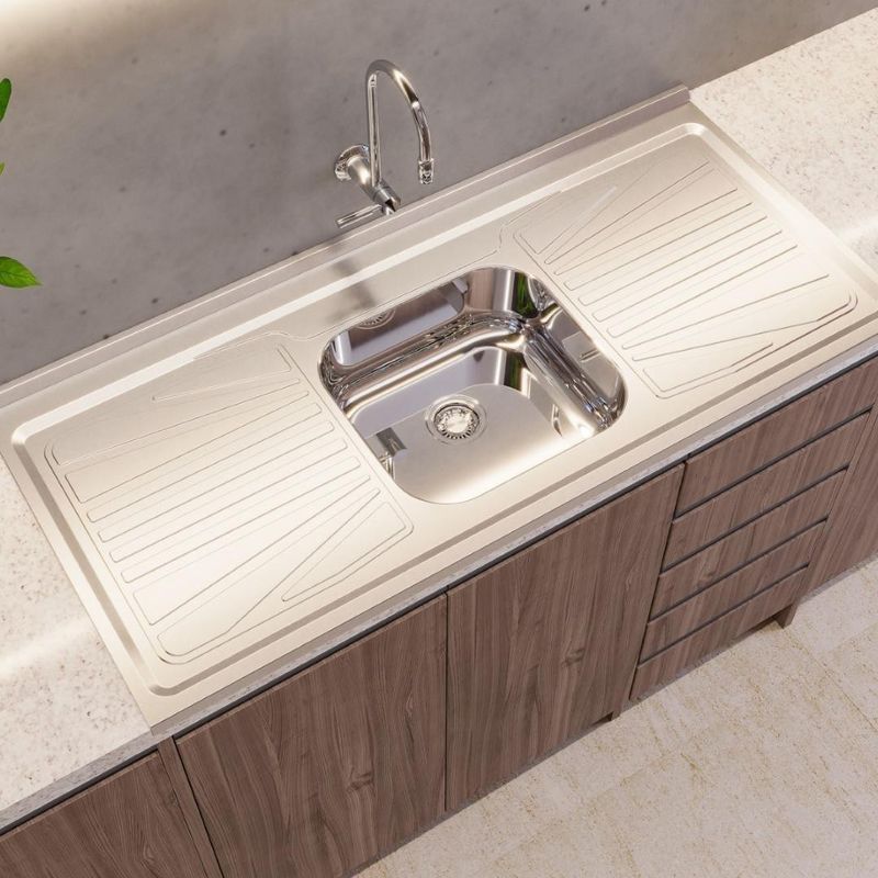 Pia-de-Cozinha-Inox-Fabrinox-PS1200-Concretada-Cuba-Central-120x52cm
