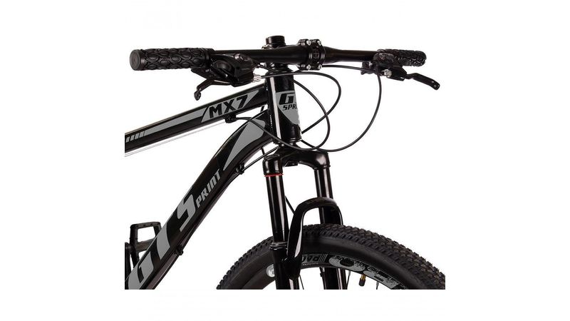 Bicicleta 29 Gt Sprint Mx7 24V Index Freio Disco Preto+Cinza Bicicleta 29 Gt Sprint Mx7 24V Index Freio Disco Preto+Cinza