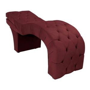 Maca Estética Estofada Reclinável Ergonômica Veludo Maraísa Cor:bordô