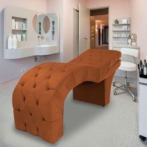 Maca Estofada Reclinável Sobrancelhas Cílios Suede Simaria Cor:terracota