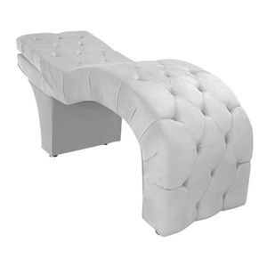 Maca Estética Estofada Reclinável Ergonômica Suede Maraísa Cor:branco