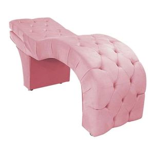 Maca Estética Estofada Reclinável Ergonômica Suede Maraísa Cor:rosê