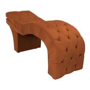 Maca Estética Estofada Reclinável Ergonômica Veludo Maraísa Cor:terracota