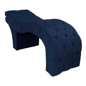 Maca Estética Estofada Reclinável Ergonômica Suede Maraísa Cor:azul Marinho