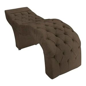 Maca Estofada Estética Cílios Salão Spa Suede ísis Cor:marrom
