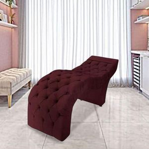 Maca Estofada Estética Cílios Salão Spa Suede Olivia Cor:bordô