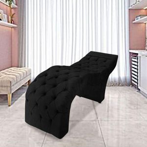 Maca Estofada Estética Cílios Salão Spa Suede Nicole Cor:preto