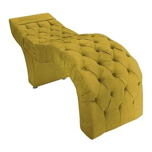 Maca Estofada Estética Cílios Salão Spa Suede ísis Cor:amarelo