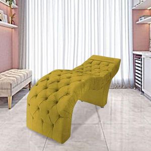 Maca Estofada Estética Cílios Salão Spa Suede Olivia Cor:amarelo
