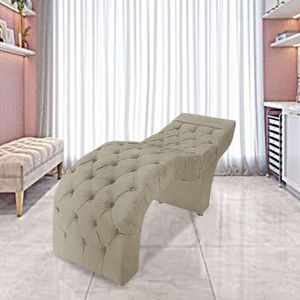 Maca Estofada Estética Cílios Salão Spa Suede Nicole Cor:bege