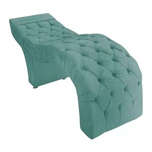 Maca Estofada Estética Cílios Salão Spa Suede Kelly Cor:azul Tiffany