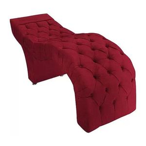 Maca Estofada Estética Cílios Salão Spa Suede Kelly Cor:vermelho