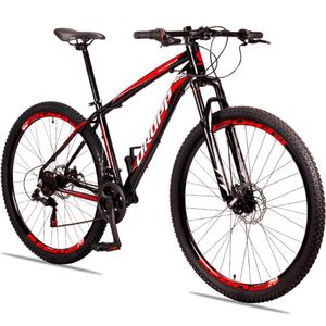 Bicicleta 29 Dropp Aluminum Preto+vermelho