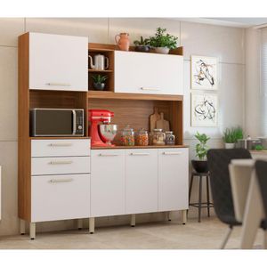 Kit Cozinha 6 Portas 2 Gavetas Select Amendola Branco Select