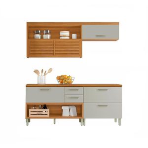Cozinha Modulada 3 Peças Princesa Freijó Off White