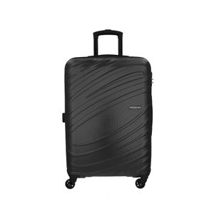 Mala Média Em Abs American Tourister Tesa Cadeado Integrado Rodas 360º Preto M