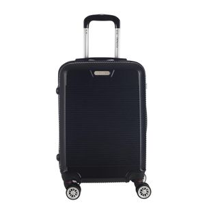 Mala De Bordo Pequena Abs Denlex Ma1121 Cadeado Integrado Rodas Duplas Giro 360º Preto P