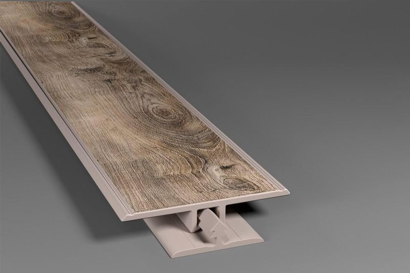 Perfil T Junta de Dilatação Para Piso Laminado Eucafloor Tecno Cor 23 1,80m-ns_200185_1