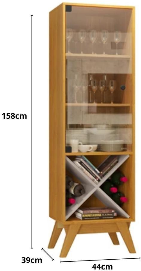 Cristaleira-2-Portas-De-Vidro-Graca-JCM-Cinamomo-e-Off-White