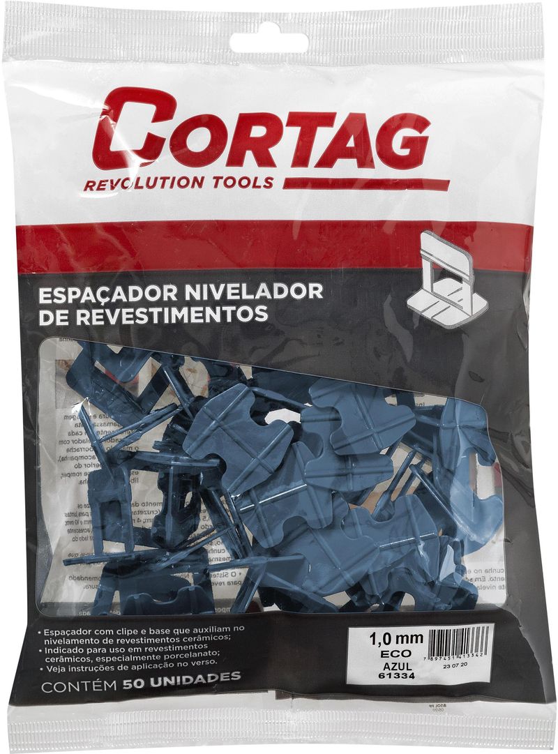 Espacador-Nivelador-para-Nivelamento-10mm-Azul-Pacote-Com-50-Pecas61334-Cortag-Eco