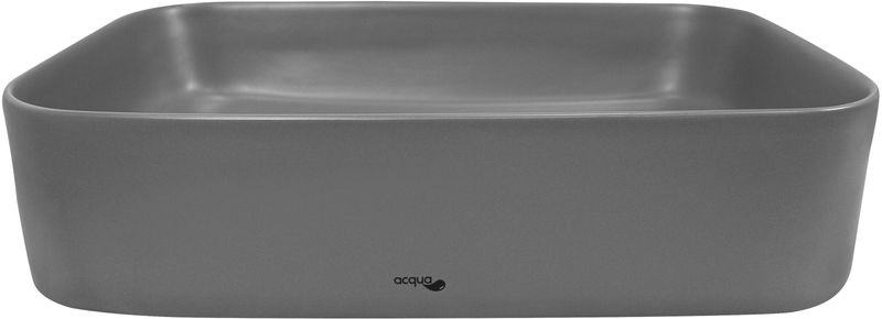 Cuba-de-Apoio-Para-Banheiro-Acqua-8590-Retangular-Com-Valvula-Cinza-Fosco