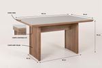 Conjunto-Mesa-de-Jantar-Siena-Tornocel-com-Tampo-em-Vidro-136cm-Nogal-eNude-com-6-Cadeiras-Valente