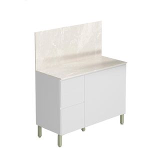 Balcao Com Tampo 120cm 3PT 2GAV 3022ART KTP