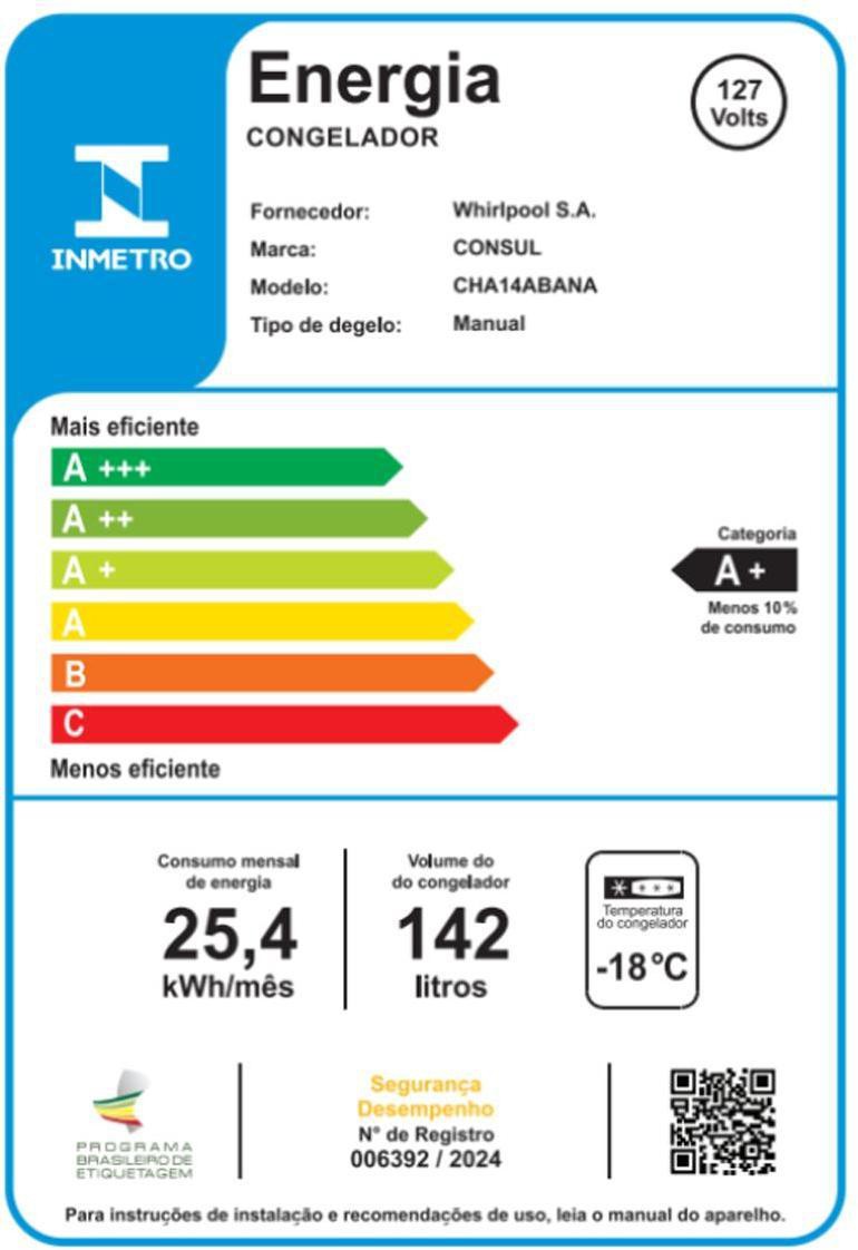 Freezer-Horizontal-Consul-CHA14ABANA-142-Litros-Branco-110V