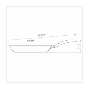 Frigideira Tramontina Turim Aluminio Max Vermelha 30 Cm 2