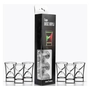 Kit Copo Dose Dupla Bebida Shot Tequila Festa C/ 12 Unidades