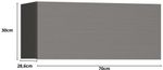 Armario-Aereo-1-Porta-Basculante-Line-Kits-Parana-Gris-70cm