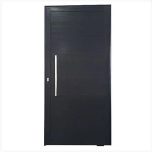 Porta Pivotante de Alumínio Maxx Preto Direita - 210x100