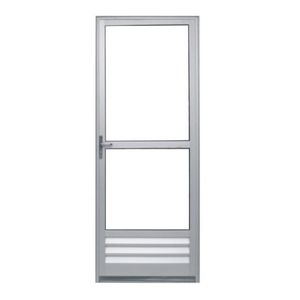 Porta Alumínio Lambril c/Puxador madeiro Esquerda 210x90