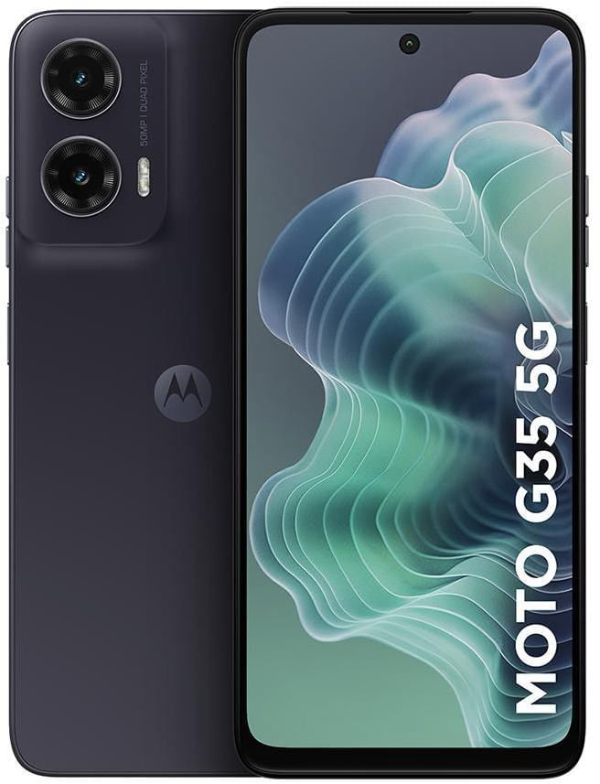 Smartphone / Telefone Celular Motorola Moto G35 5G 128GB 12GB (4GB RAM+8GB Ram Boost) e Câmera 50MP com AI NFC Tela 6-7 com SuperbrilhoGrafite