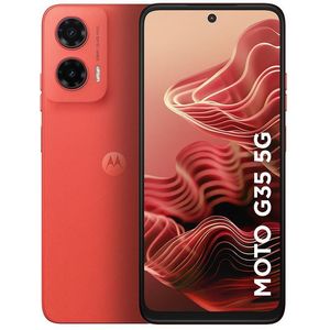 Smartphone / Telefone Celular Motorola Moto G35 5G 256GB 12GB (4GB RAM+8GB Ram Boost) e Câmera 50MP com AI NFC Tela 6.7" com Superbrilho Coral