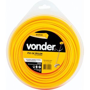Fio De Nylon 3,0mmx50m Quadrado Para Roçadeiras E Aparadores