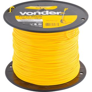 Fio De Nylon 2,4mmx500m Redondo Para Roçadeiras E Aparadores