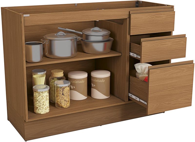 Balcao-120cm-2-Portas-3-Gavetas-Ciela-Kappesberg-R626-CN-Canela
