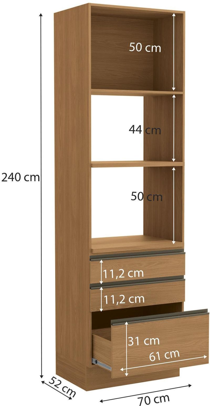 Torre-Quente-70cm-1-Porta-3-Gavetas-Maxxi-Kappesberg-G750-CN-Canela