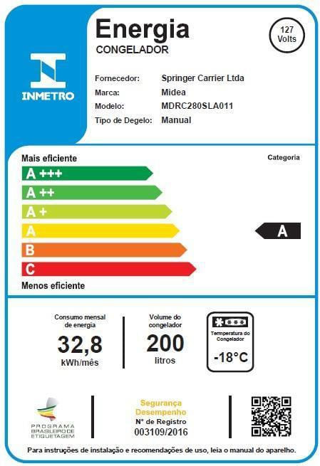 Freezer-Horizontal-Midea-MDRC280SLA012-200-Litros-1-Tampa-Branco-220V