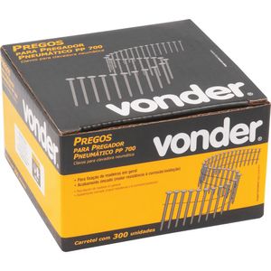 Prego Liso 70 mm Carretel com 300 peças para PP 700 Vonder