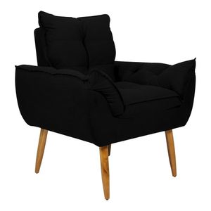 Poltrona Decorativa 88cm com Pés Retrô Multimóveis CR45269