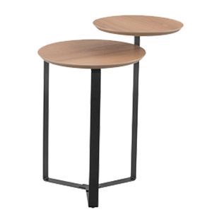 Mesa Lateral 02 Tampos Chanfrada Pe Metal PR Artesano
