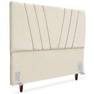 Cabeceira Casal 140cm Bell Suede Terracota RM