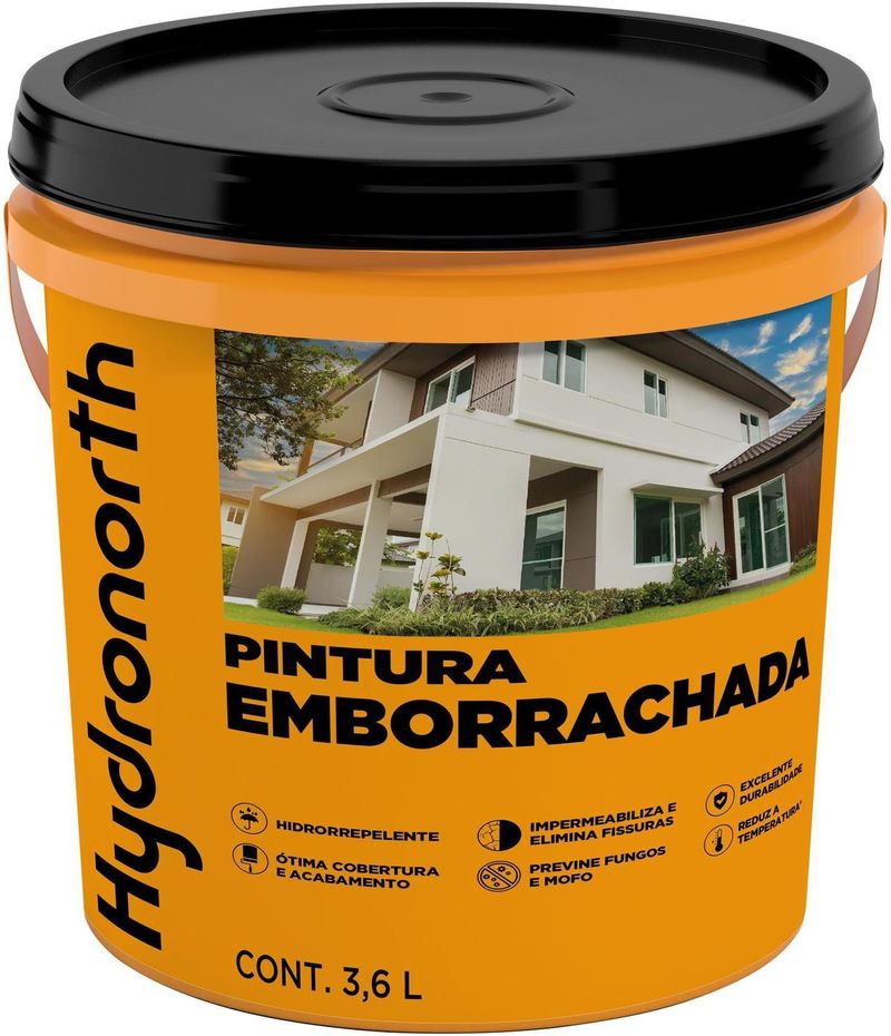 Tinta-Emborrachada-Hydronorth-Fosco-Branco-Galao-Plastico-36L