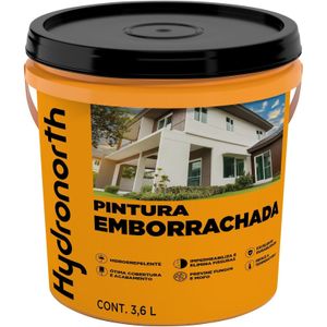 Tinta Emborrachada Hydronorth Fosco Cromio Galão Plástico 3,6L