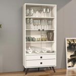 Cristaleira-2-Portas-2-Gavetas-Movelbento-Off-White