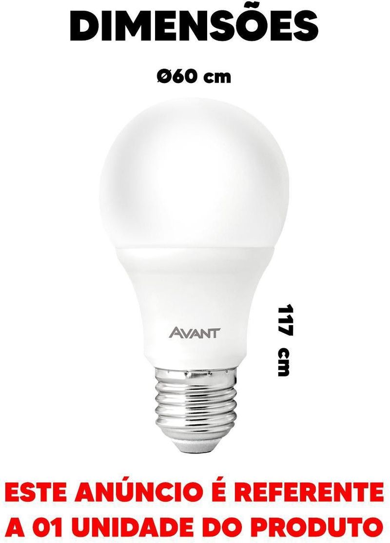 Lâmpada Led Avant 6500k 40W Bivolt
